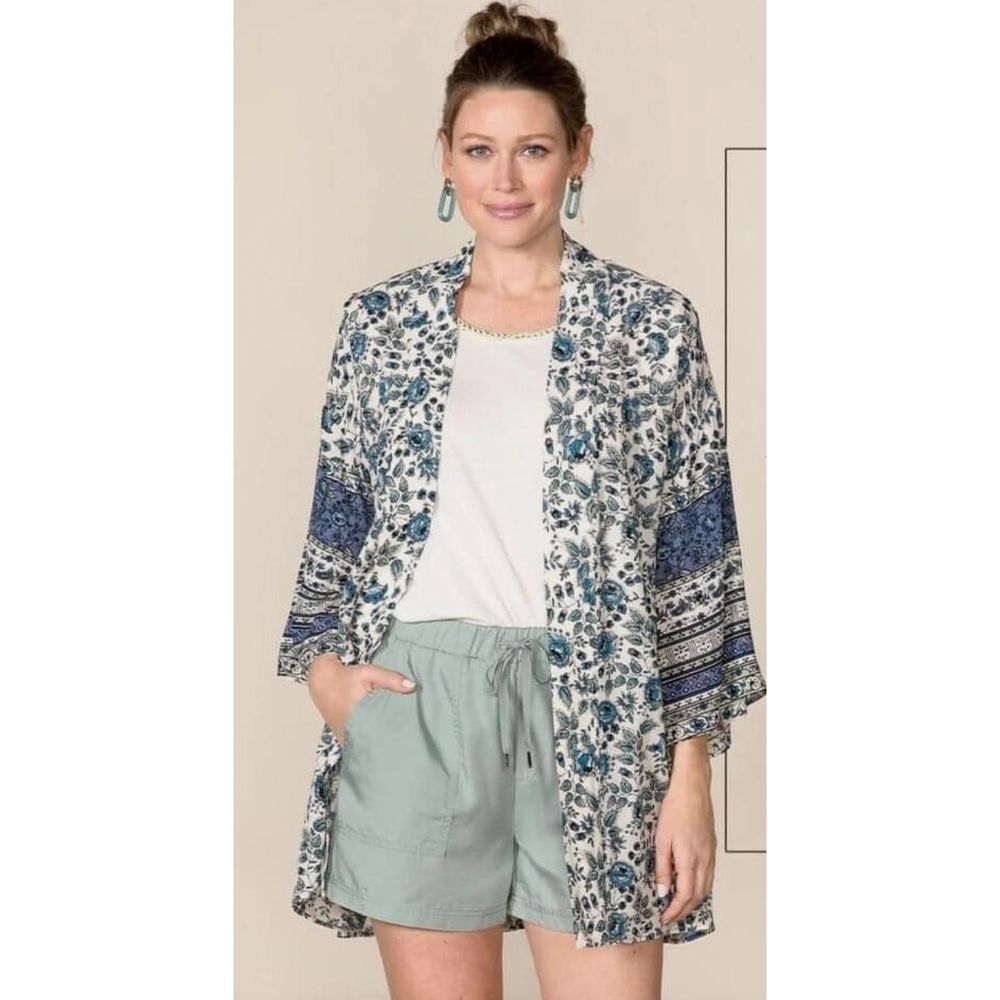 Good Hart Matilda Jane Floral Gulf Coast Kimono XS/Small New NWT